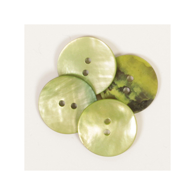 Gyöngyház gomb (zöld) ~ 20 mm